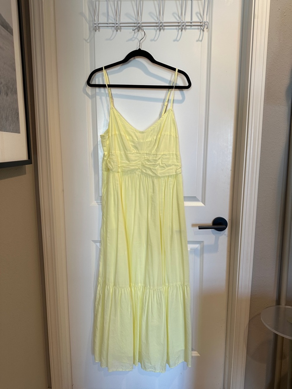 Universal Thread Lemon Yellow Spaghetti-Strap Maxi Dress